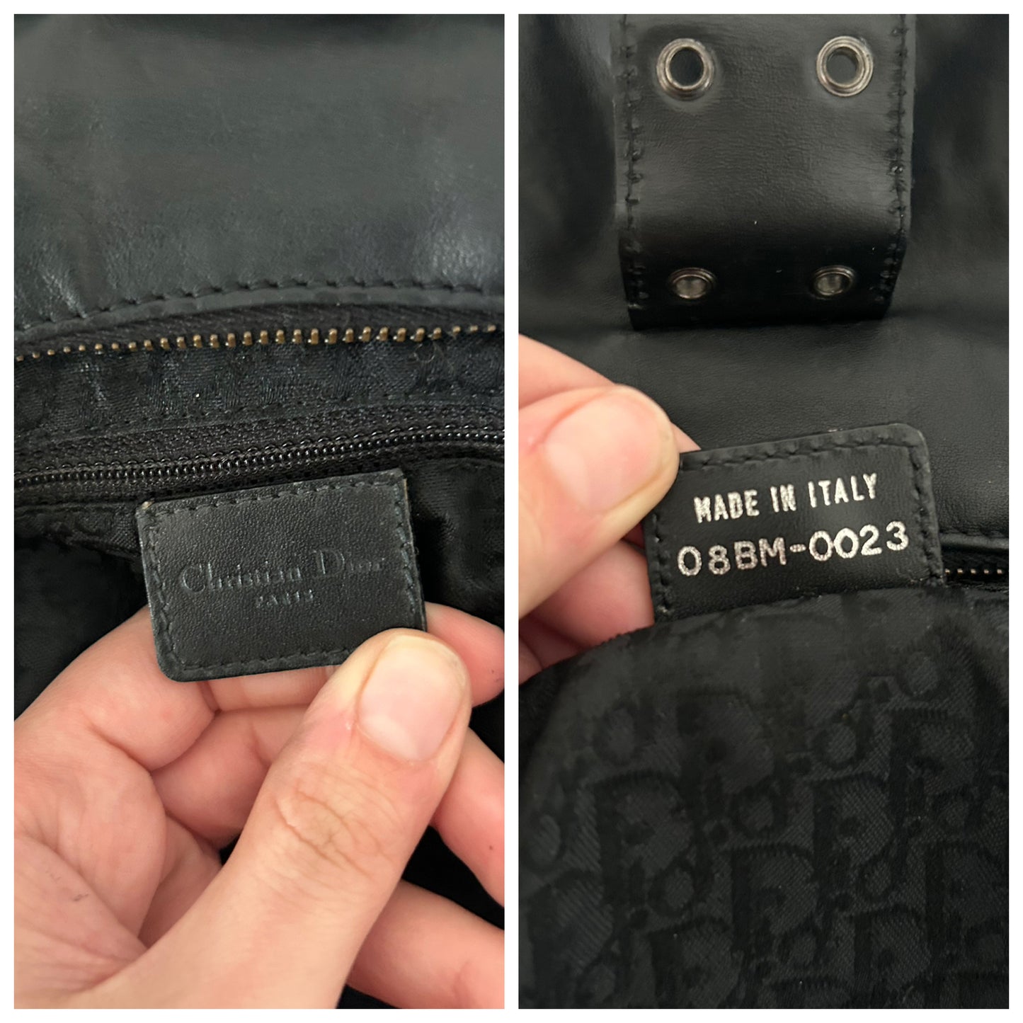 Dior Street Chic in pelle nera