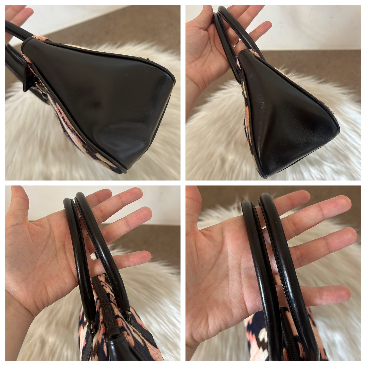 Prada mini tote con motivo geometrico