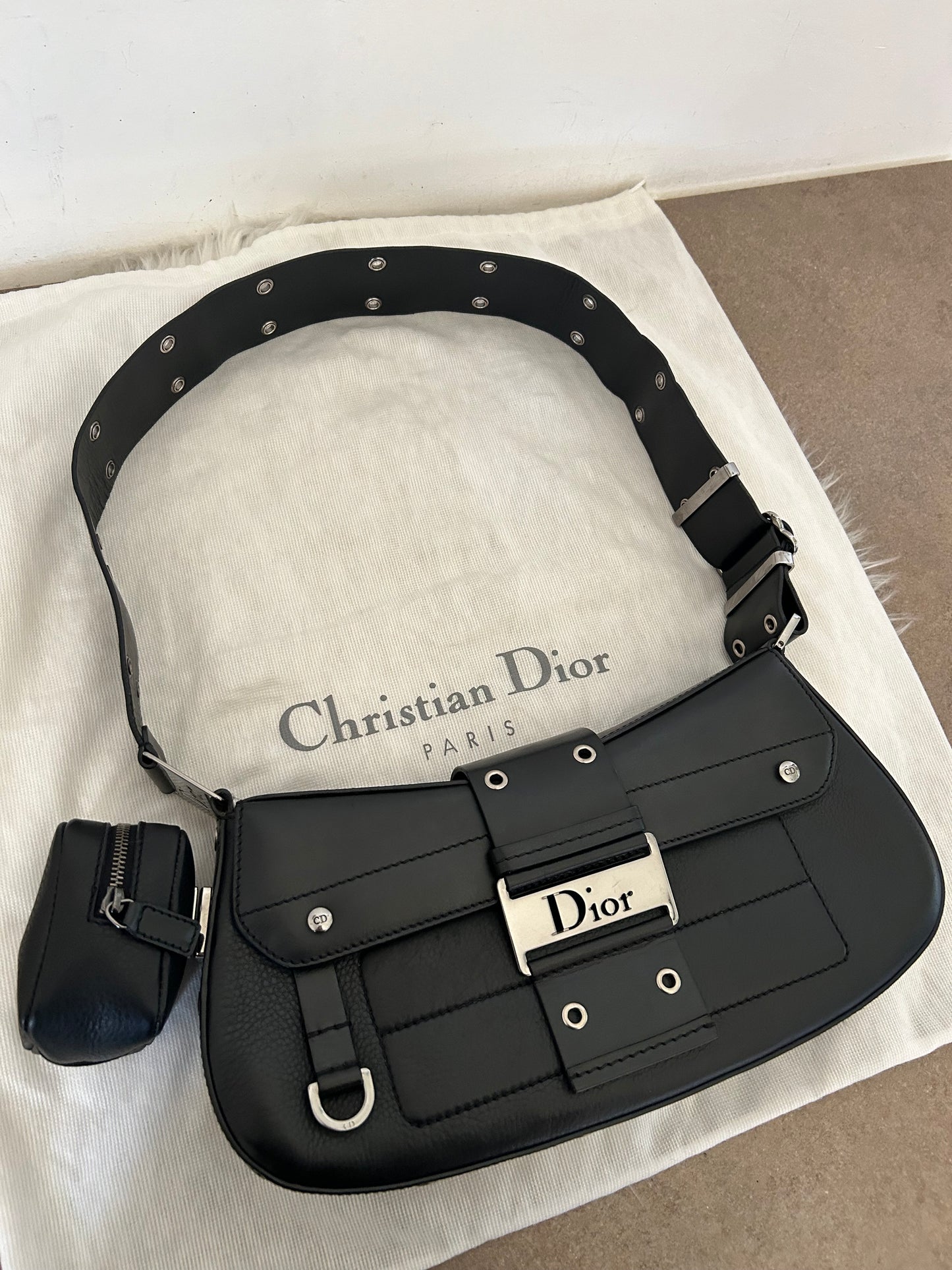 Dior Columbus nera in pelle