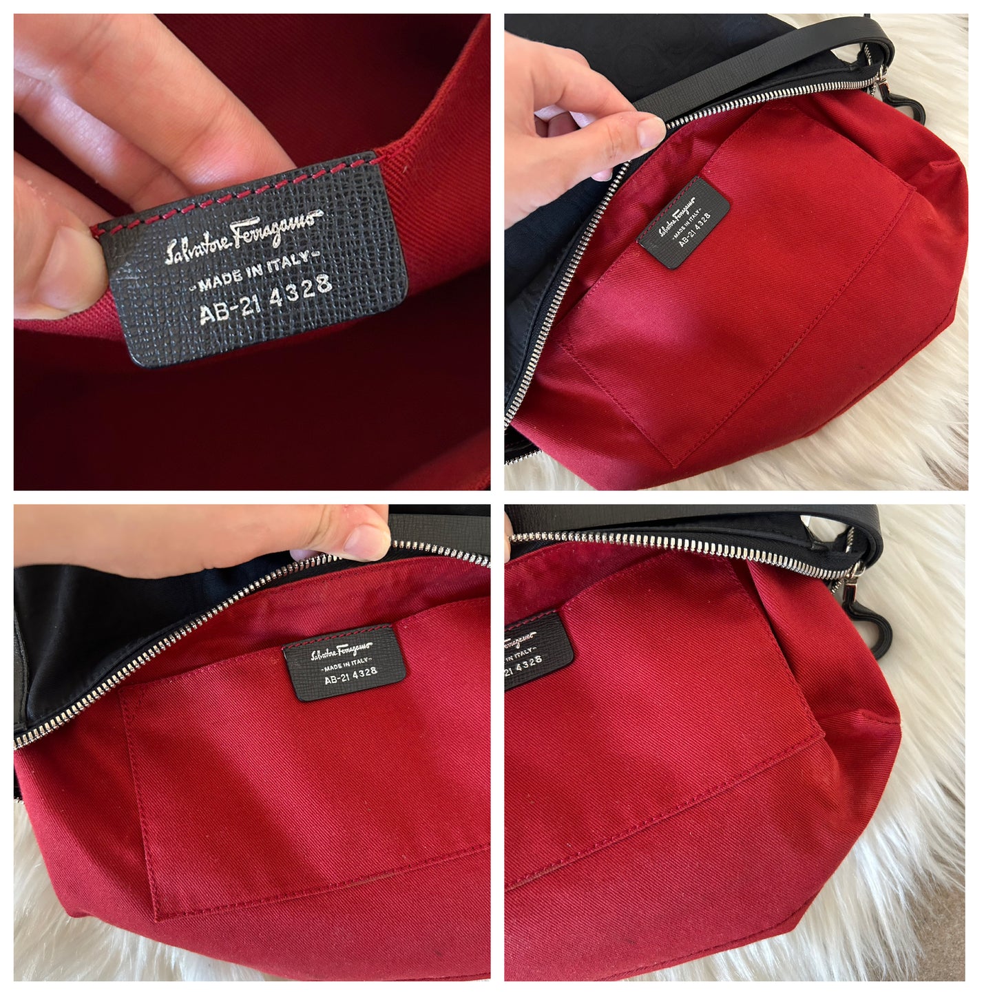 Baguette Salvatore Ferragamo in monogram