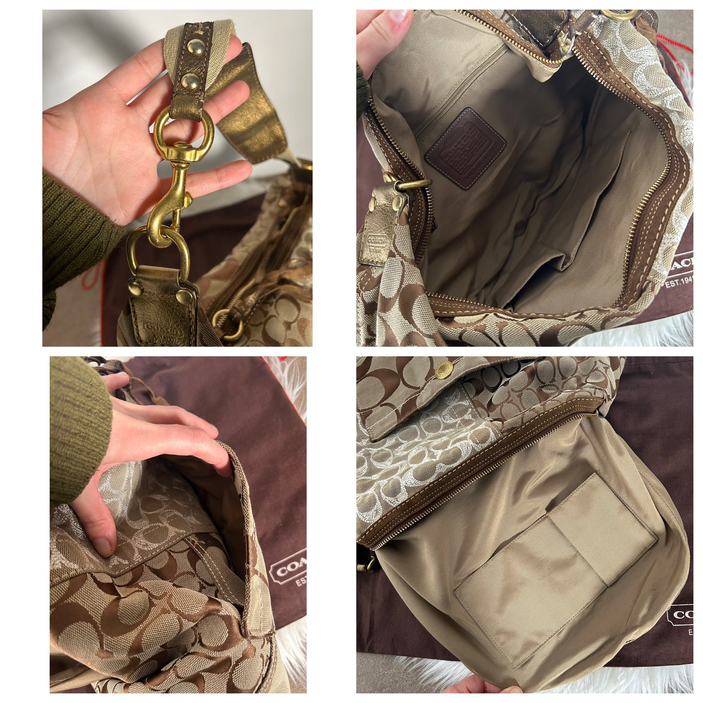 Coach Hobo vintage in monogram
