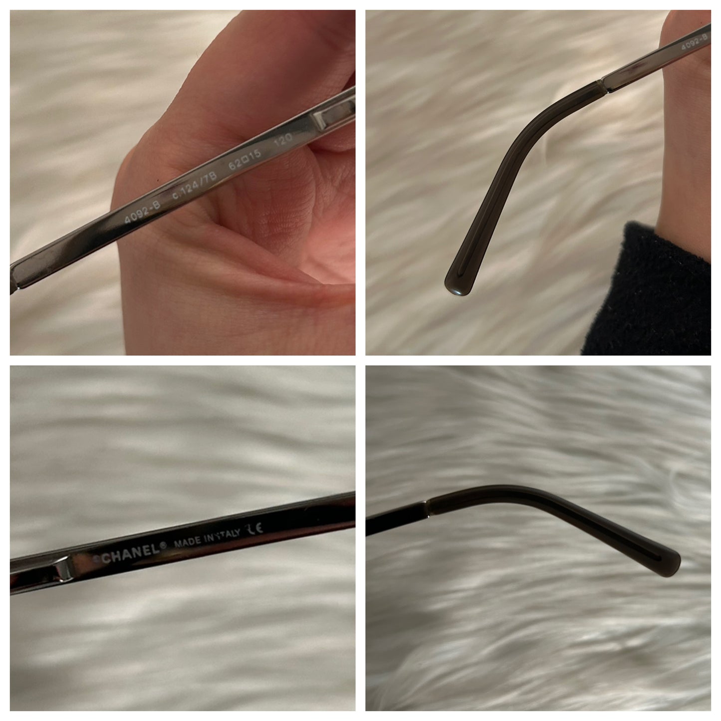 Chanel occhiali da sole con Swarovski vintage full set