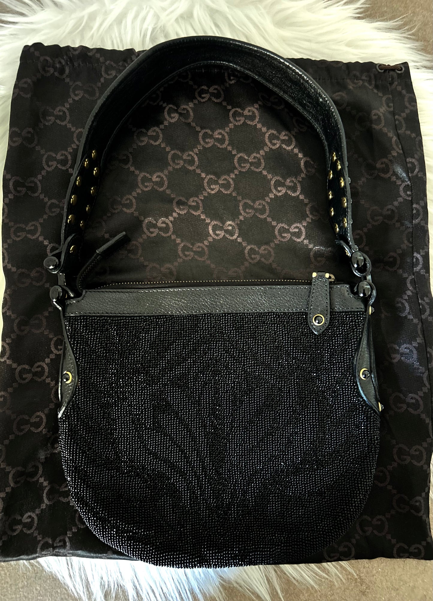 Gucci Pelham con perline e borchie - Pezzo Unico