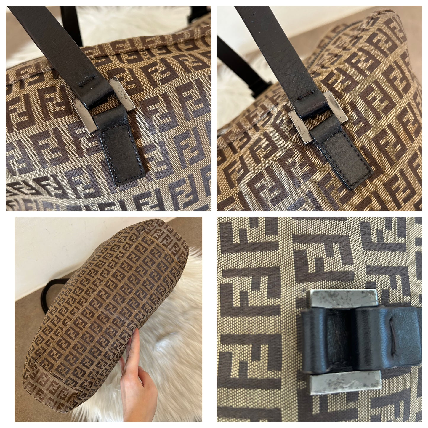 Fendi tote monogram zucchino