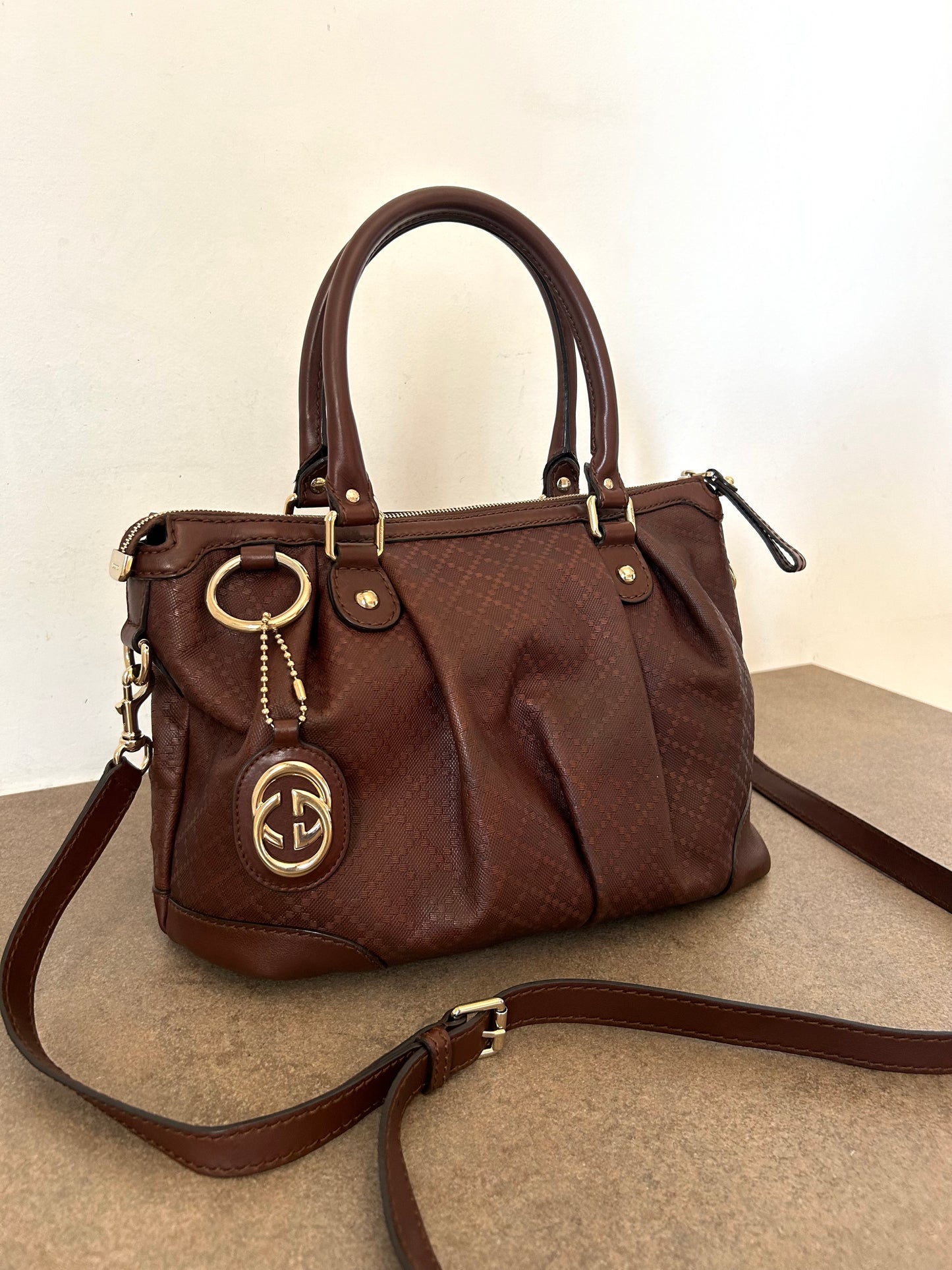 Gucci tote Diamond con tracolla