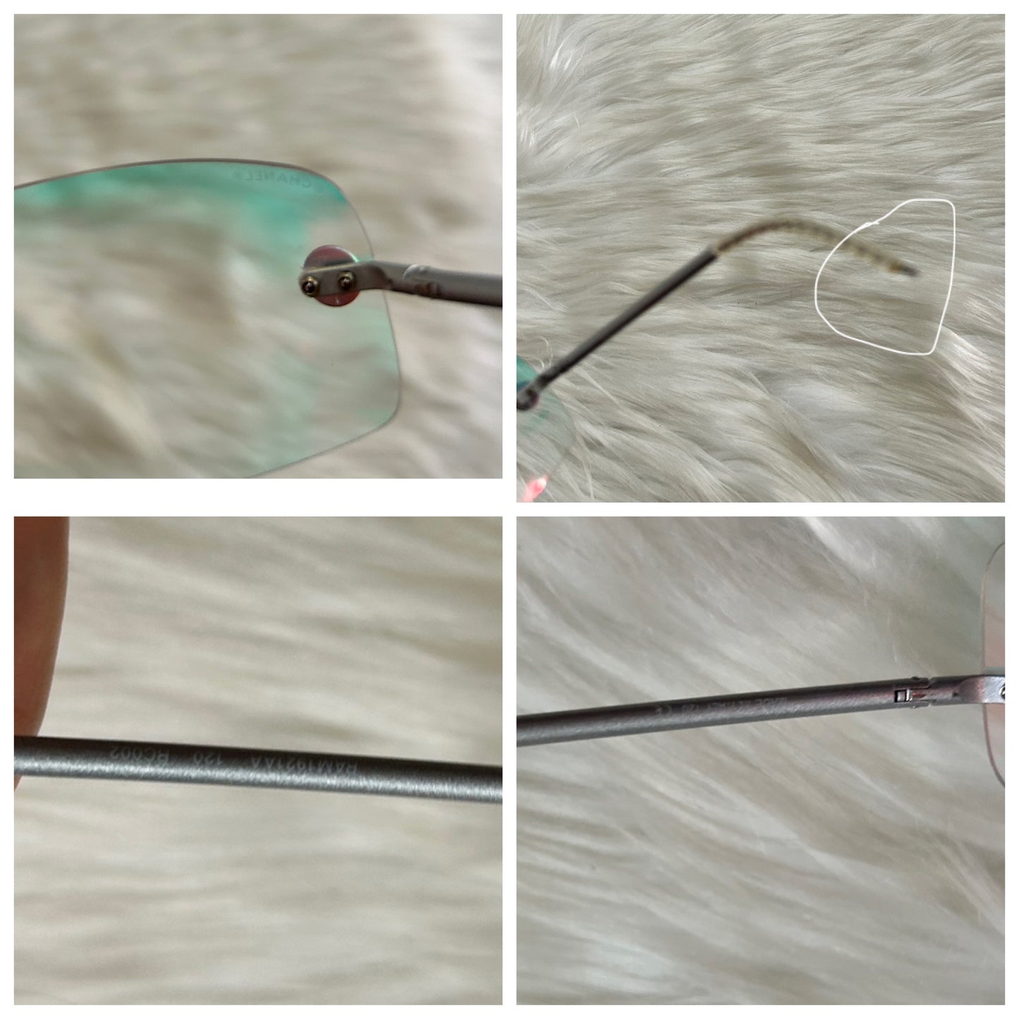 Occhiali da sole Chanel vintage olografici