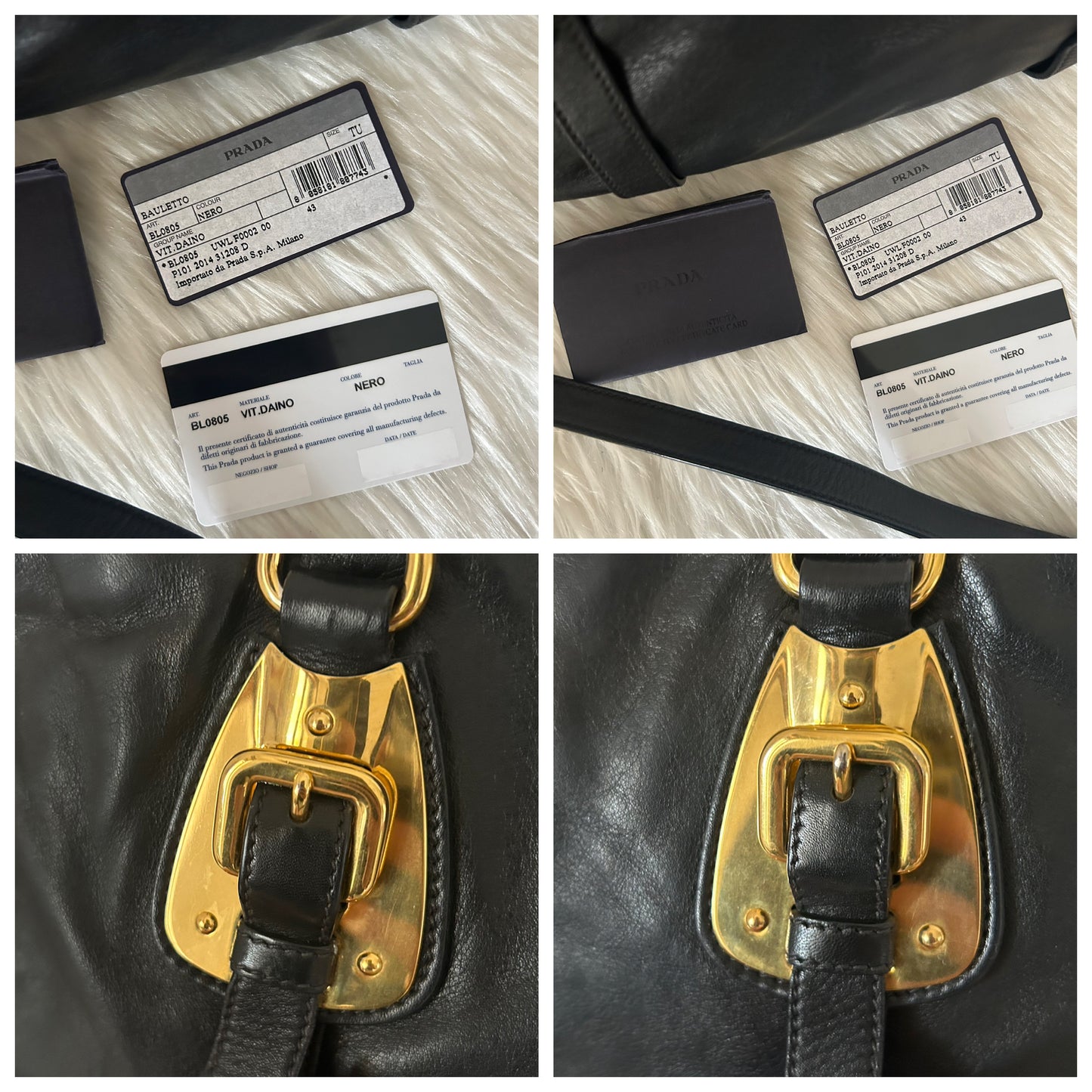 Prada tote in pelle nera