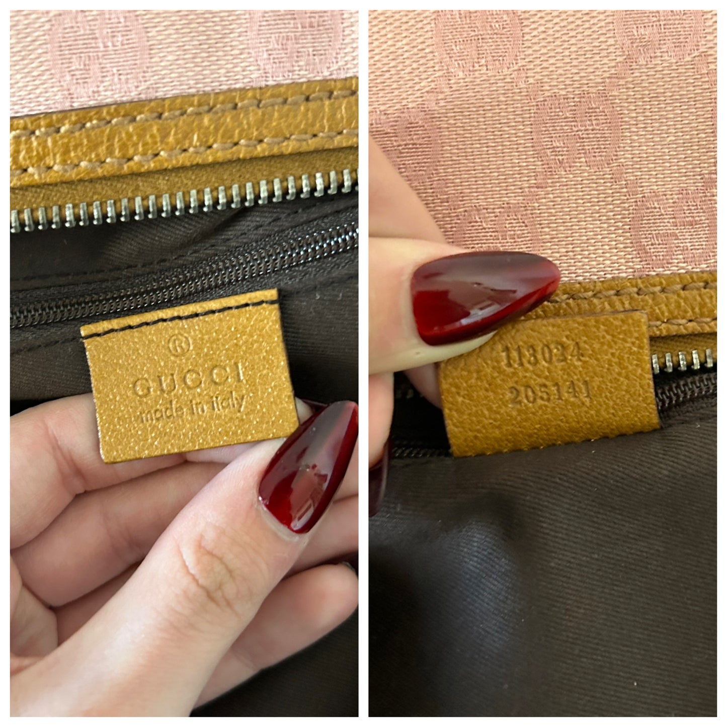 Gucci Pochette in monogram rosa
