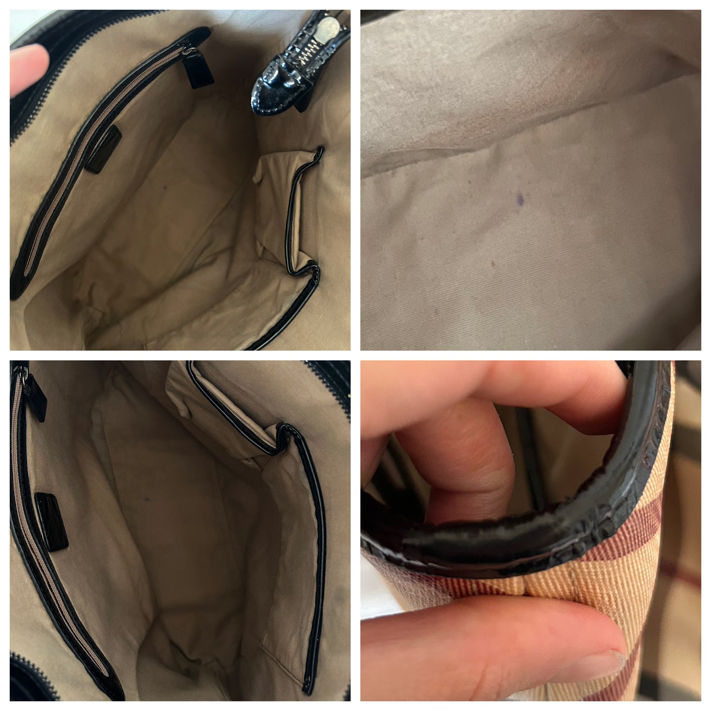 Burberry tote Check