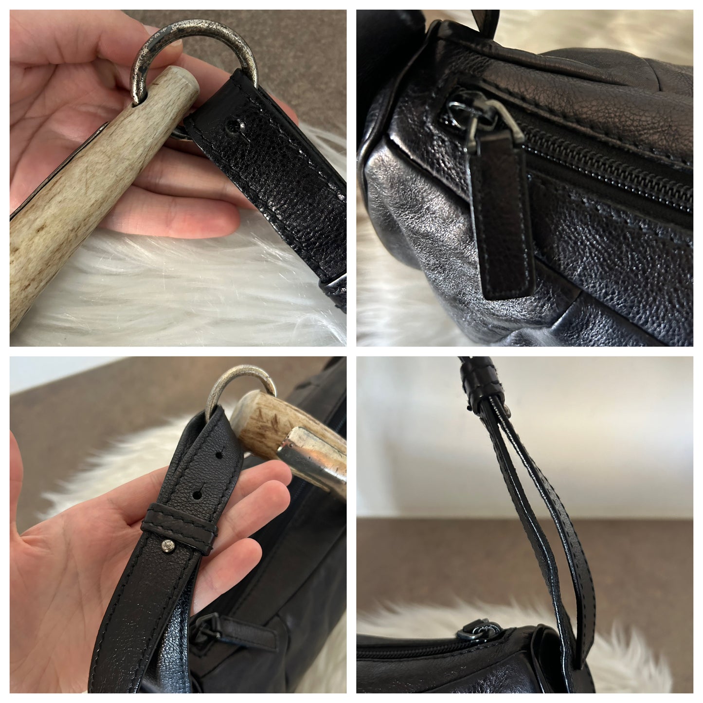 Yves Saint Laurent Mombasa in pelle nera