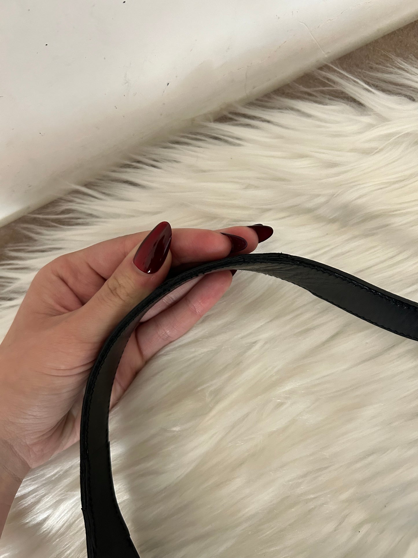 Gucci Jackie vintage taglia media in monogram nera