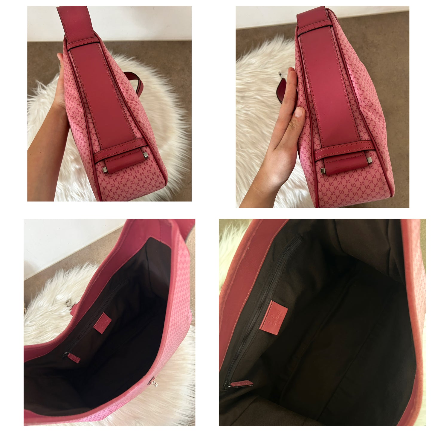 Gucci Jackie rosa in tela