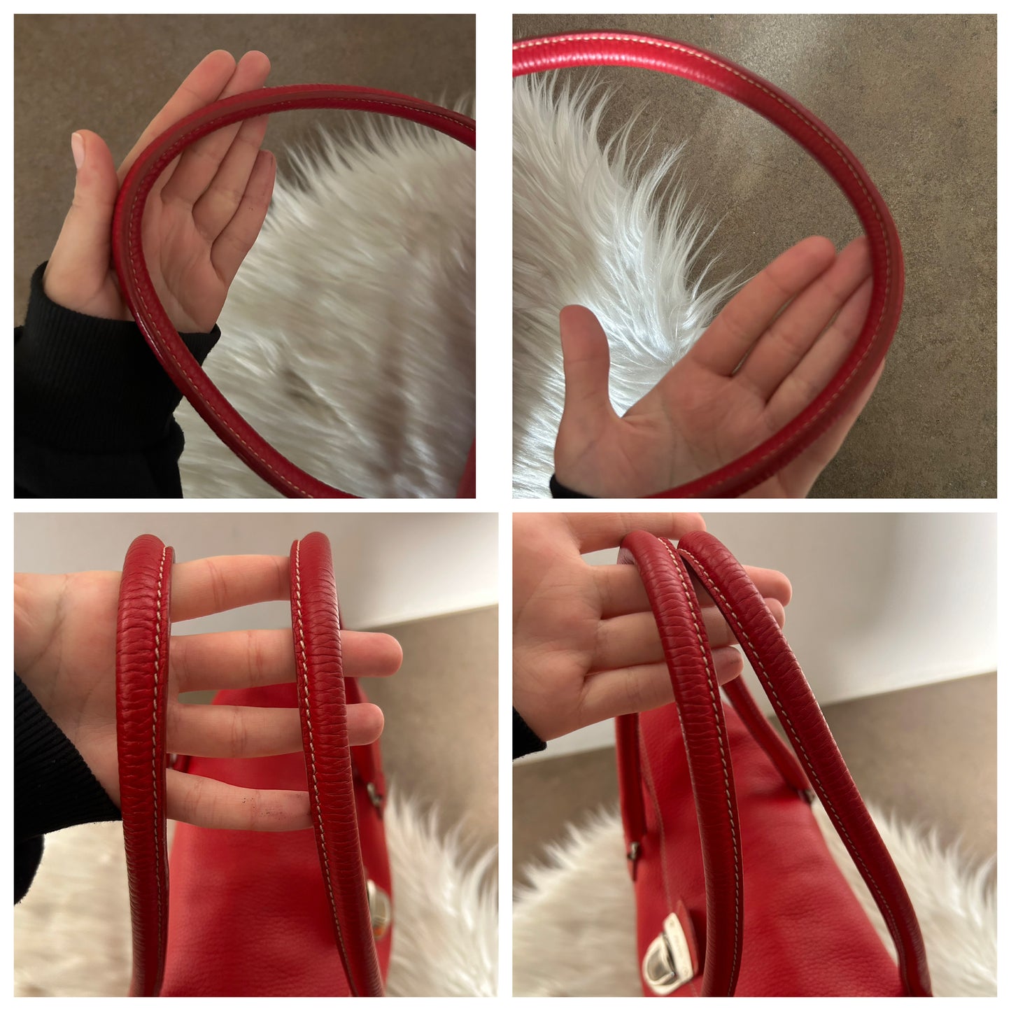 Prada tote in pelle rossa rarissima