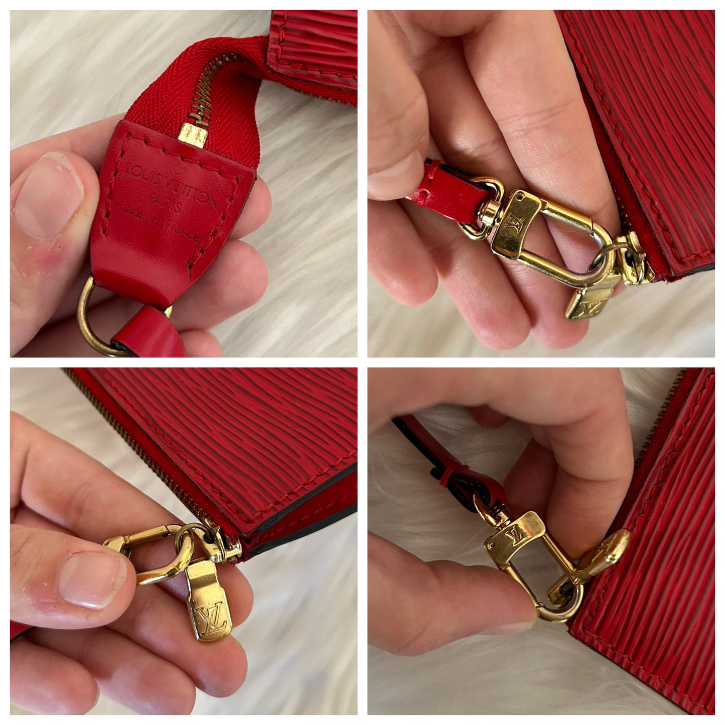 Louis Vuitton Pochette Acccessoire Epi rossa
