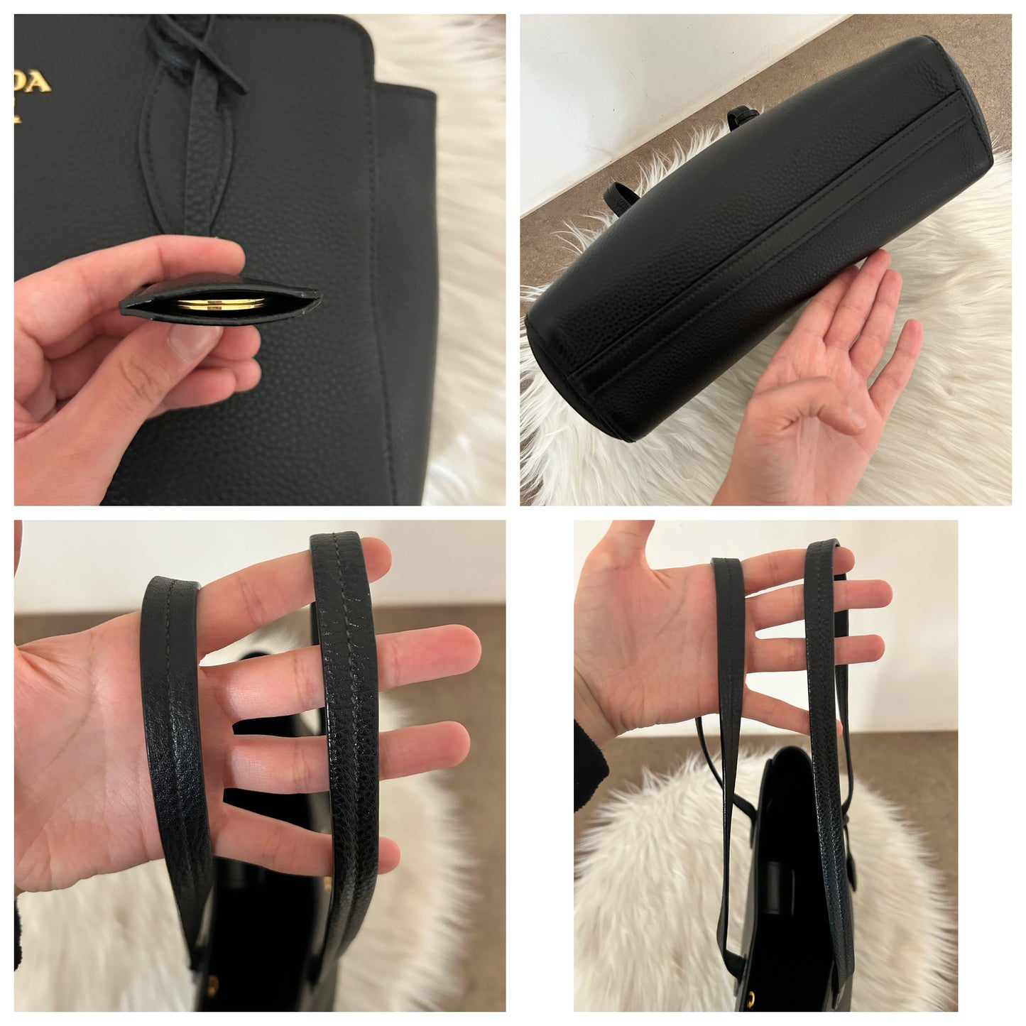 Prada tote in pelle nera