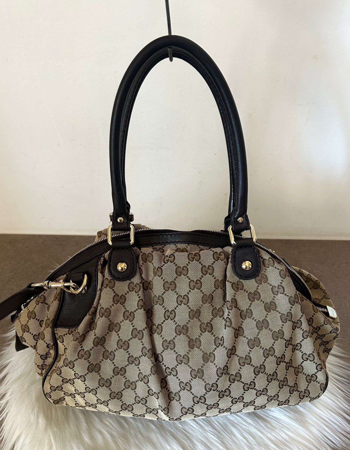 Gucci Sukey tote bag in monogram con tracolla