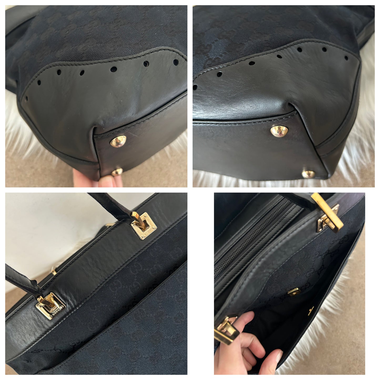 Gucci Jackie nera in monogram