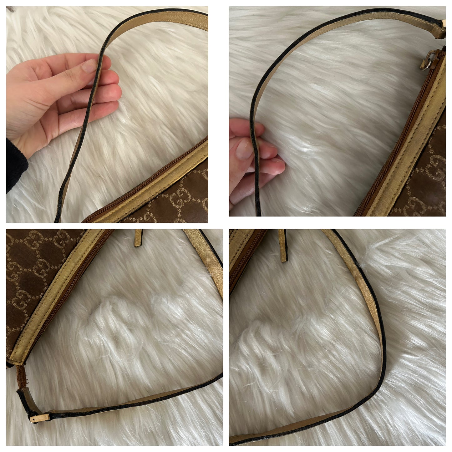 Gucci Abbey dorata in monogram