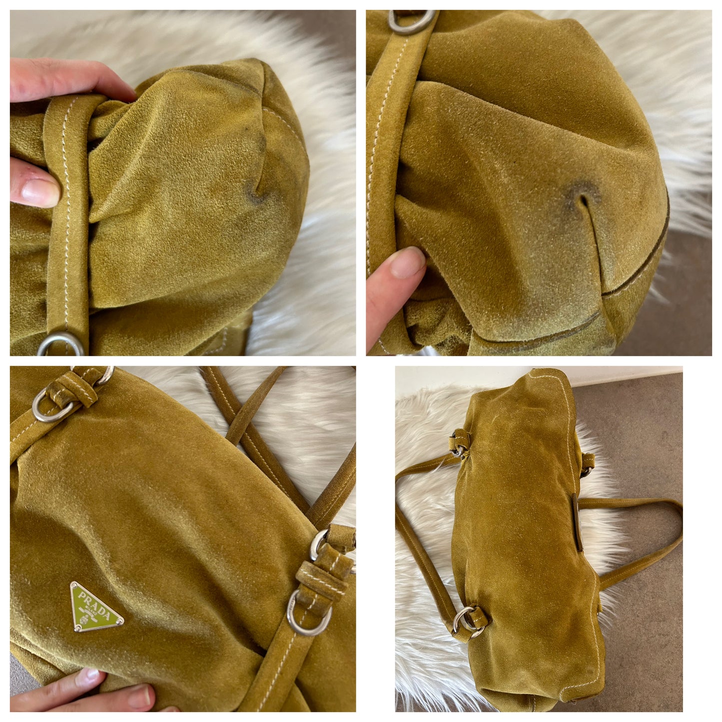 Prada tote in suede
