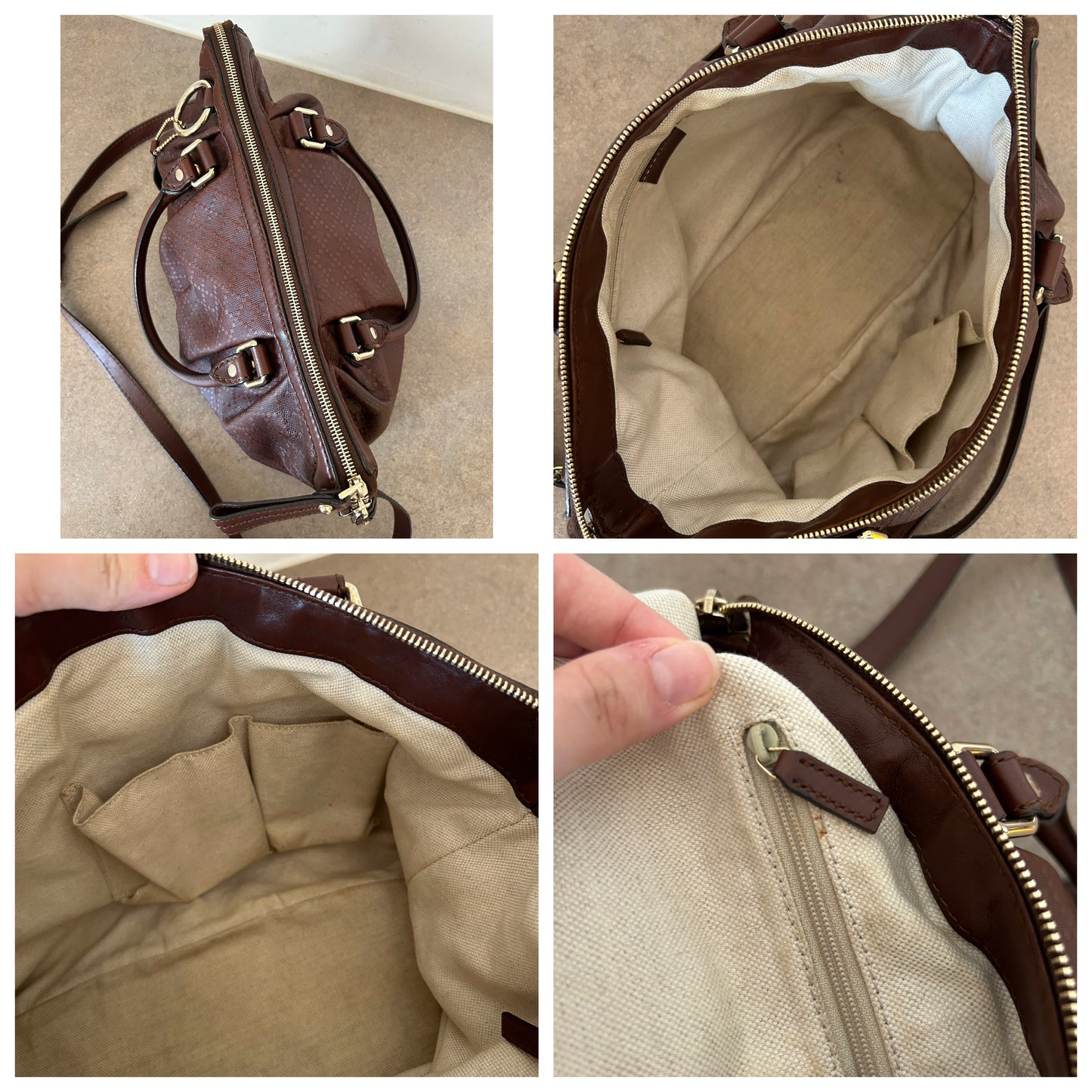 Gucci tote Diamond con tracolla