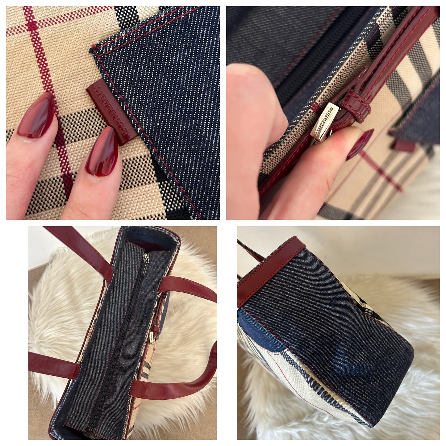 Burberry tote in denim - edizione limitata