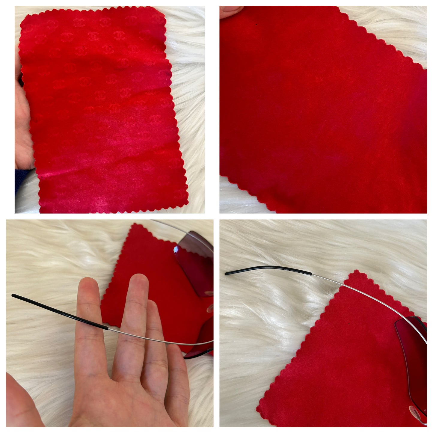 Occhiali Chanel vintage con logo centrale