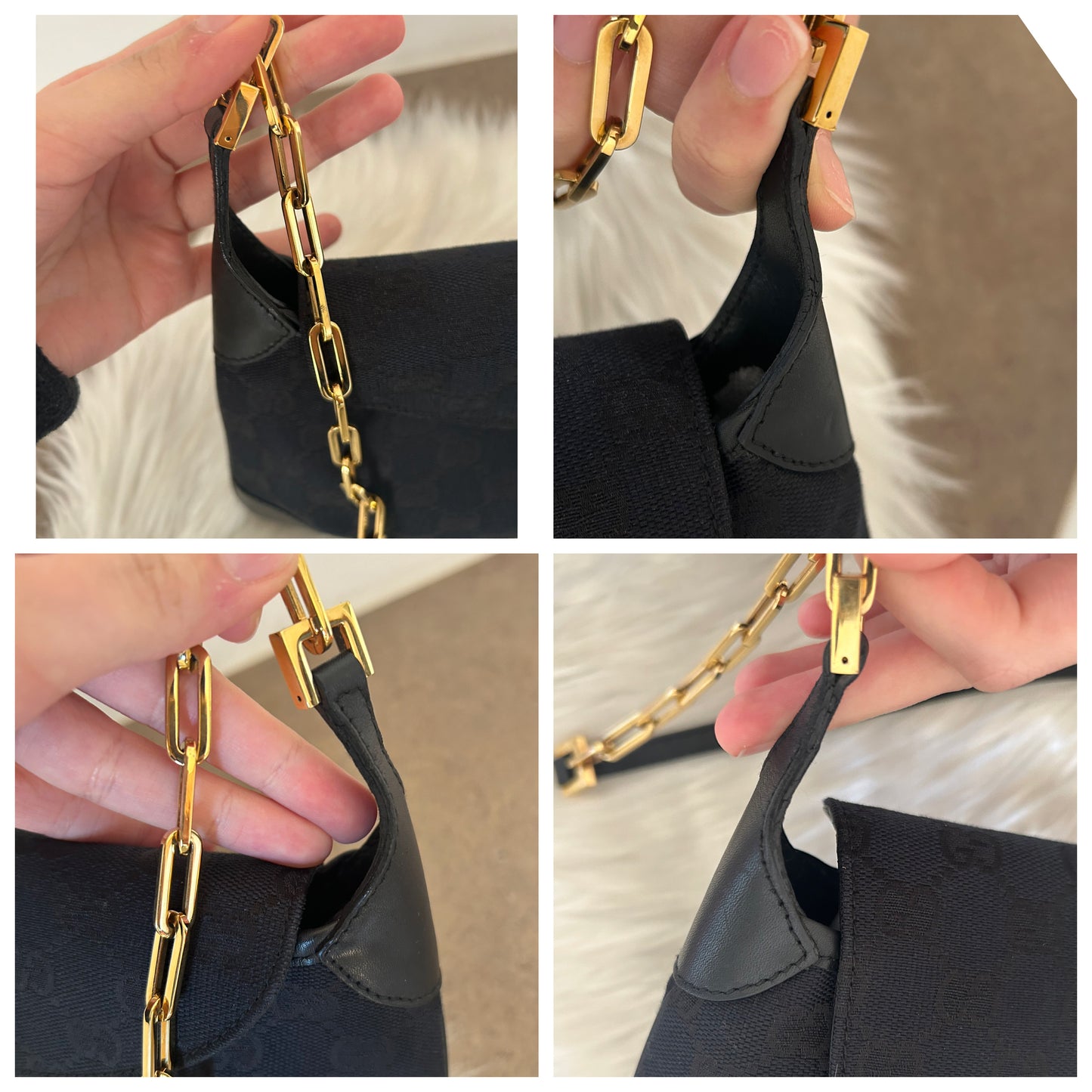 Gucci Jackie vintage con ciondolo tigre