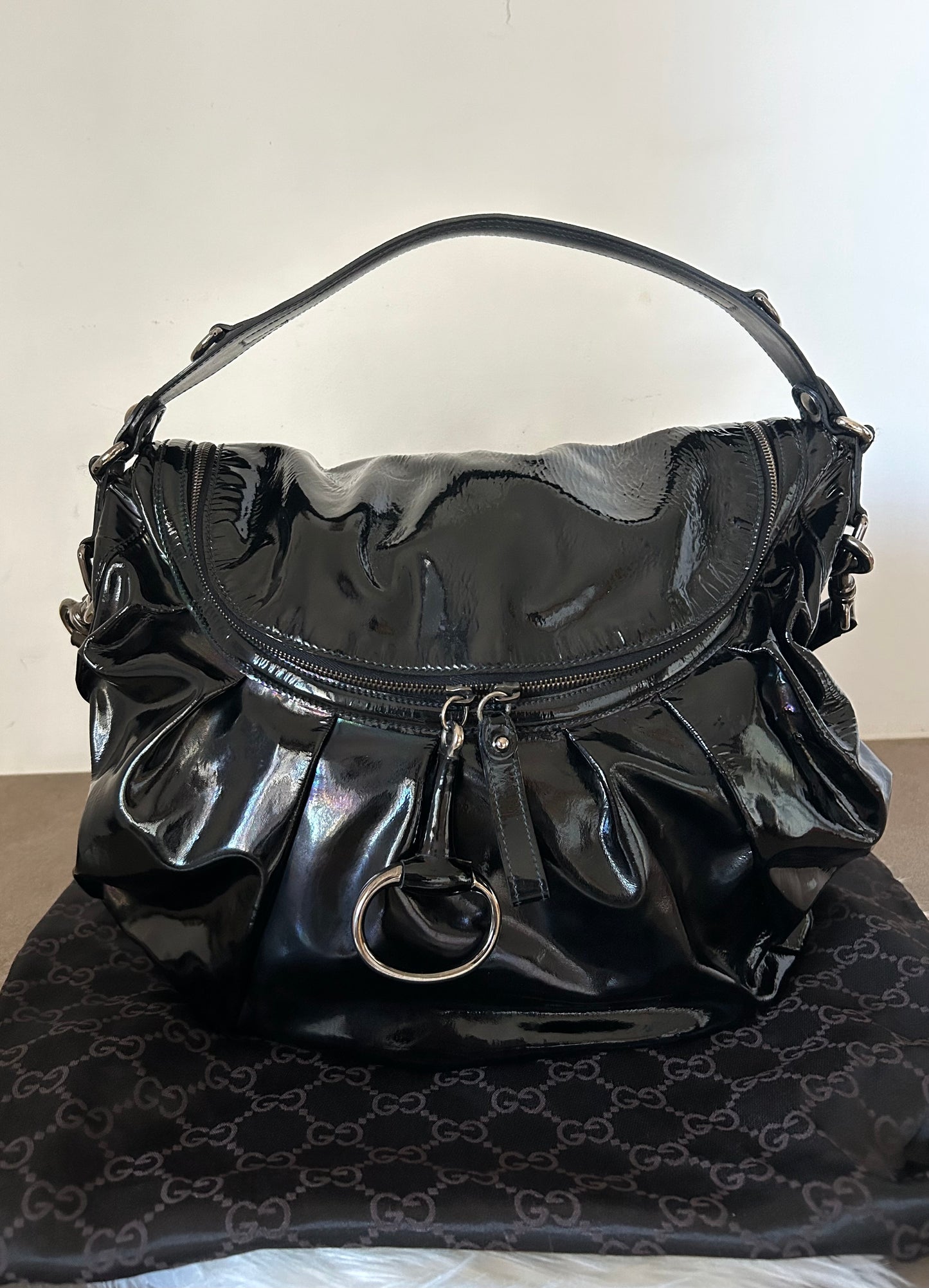 Gucci Icon Bit in vernice nera