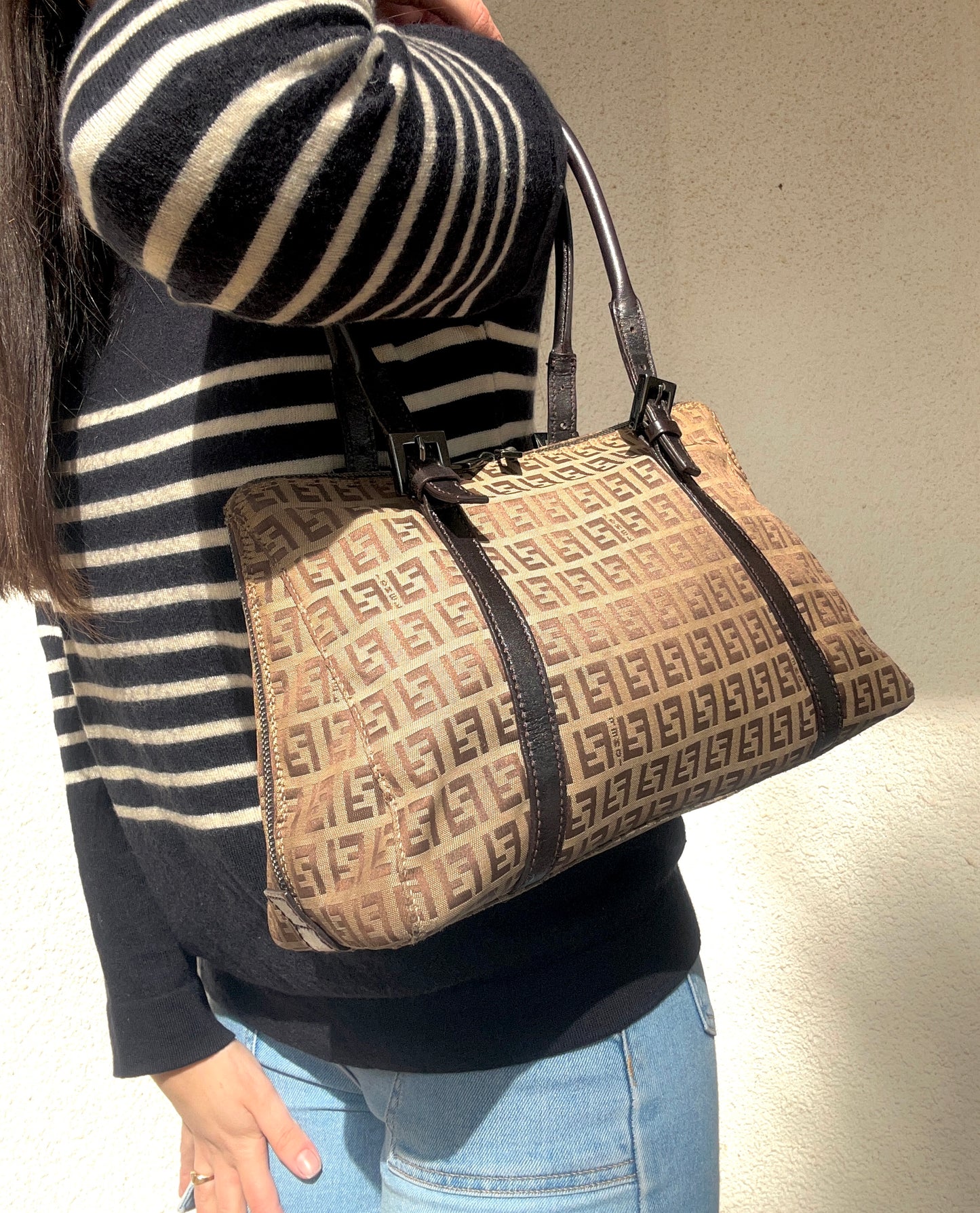 Fendi mini tote zucchino vintage