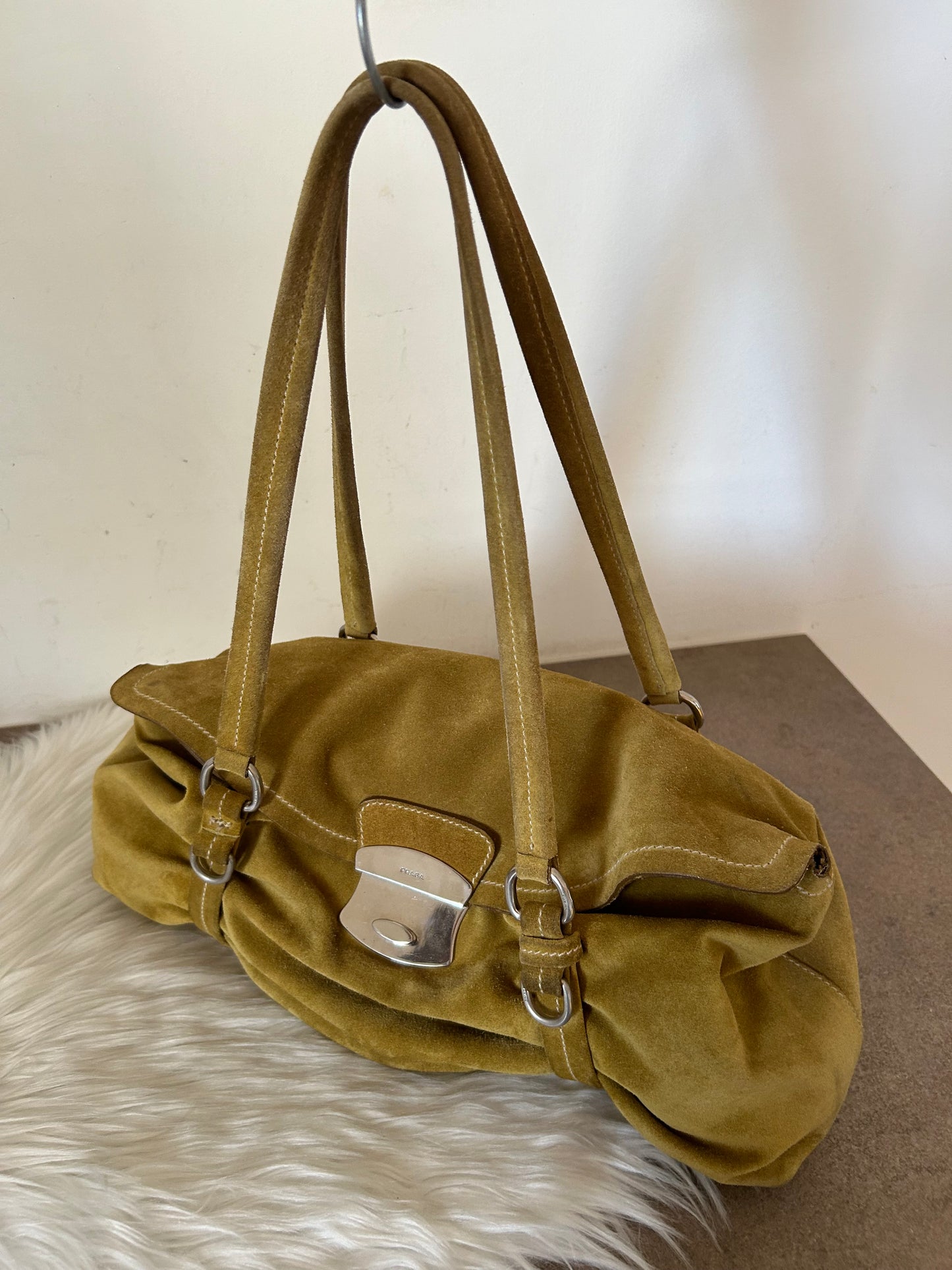 Prada tote in suede
