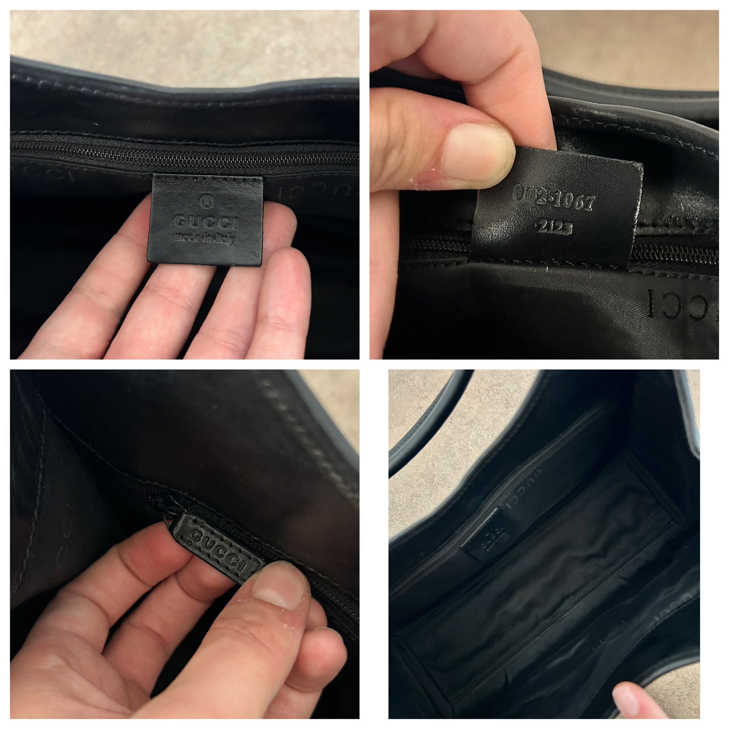 Gucci Jackie vintage nera in monogram