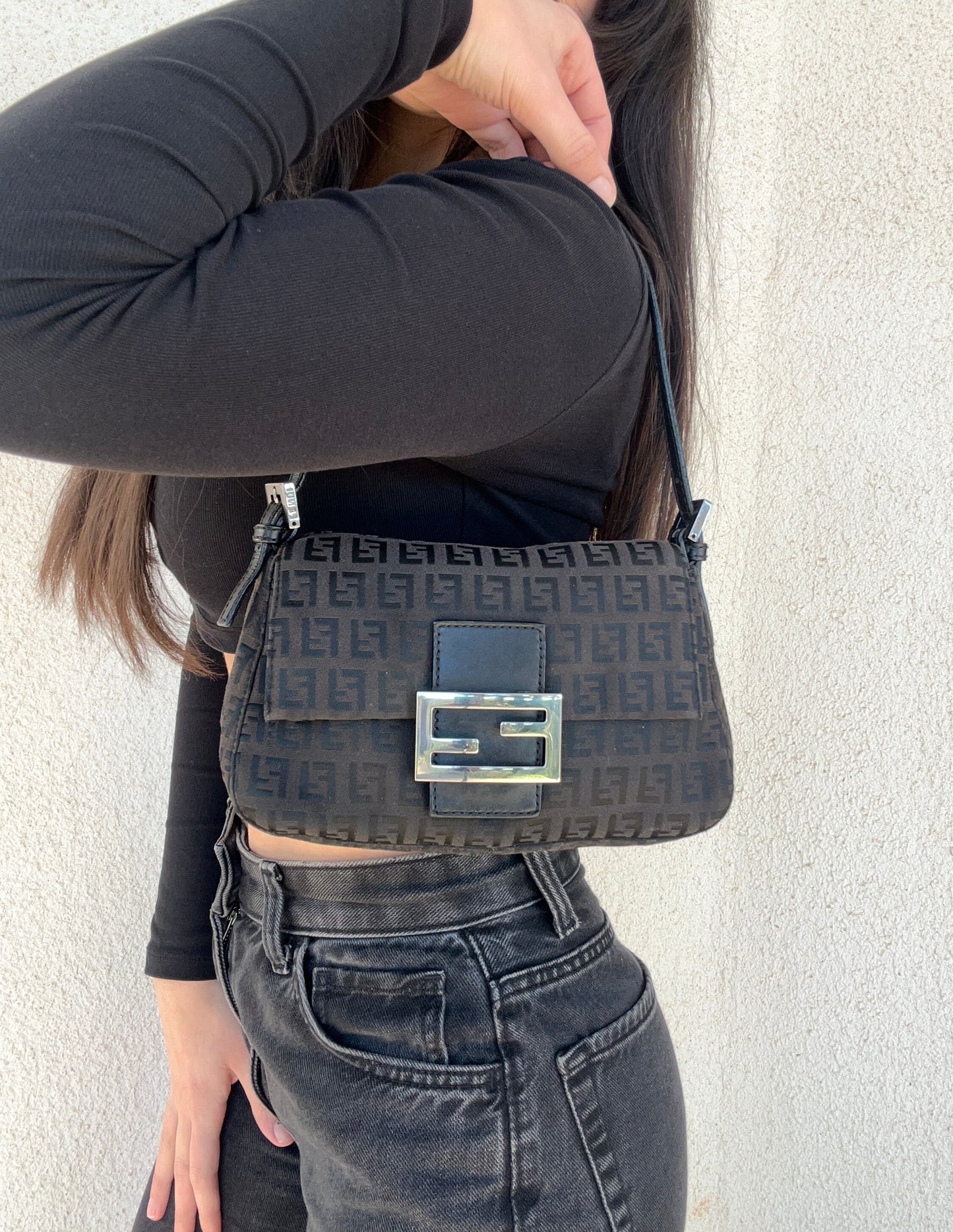 Fendi Mini Mamma Baguette zucchino