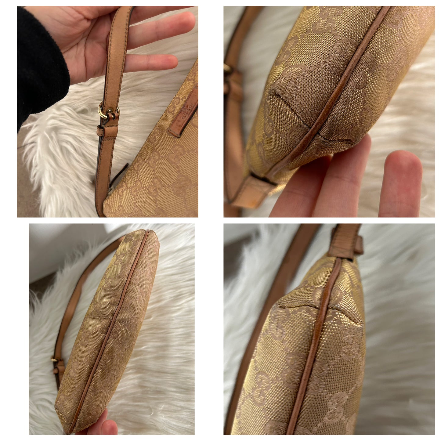 Gucci Pochette in monogram glitterata