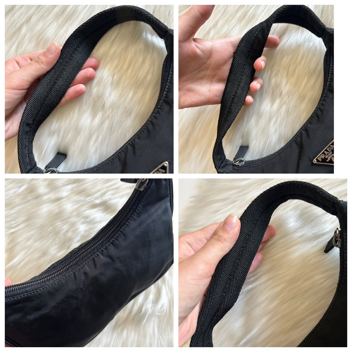 Prada borsetta in nylon nera