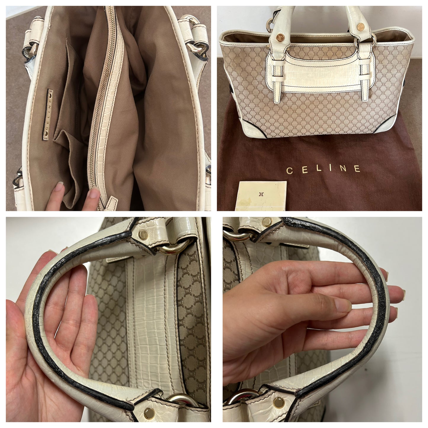 Bauletto Céline Boogie in monogram vintage con dust bag