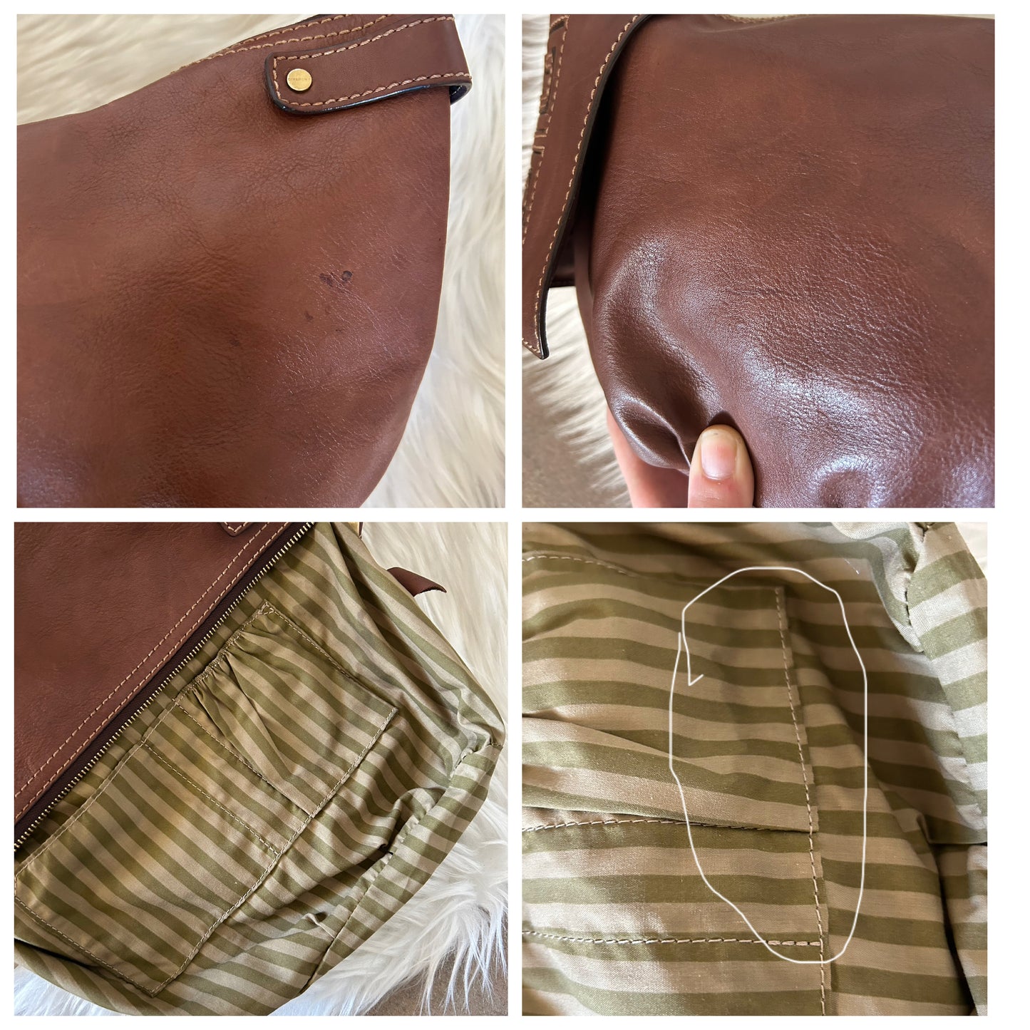 Baguette Givenchy in pelle marrone