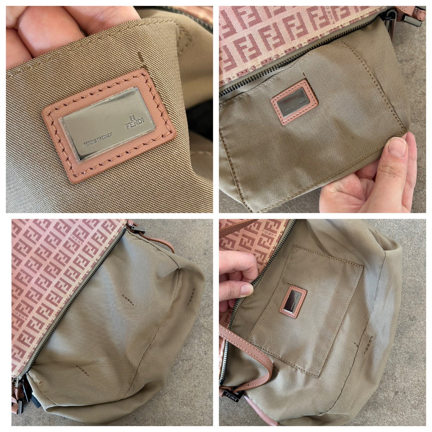 Fendi Baguette Sunset sfumata in monogram zucchino