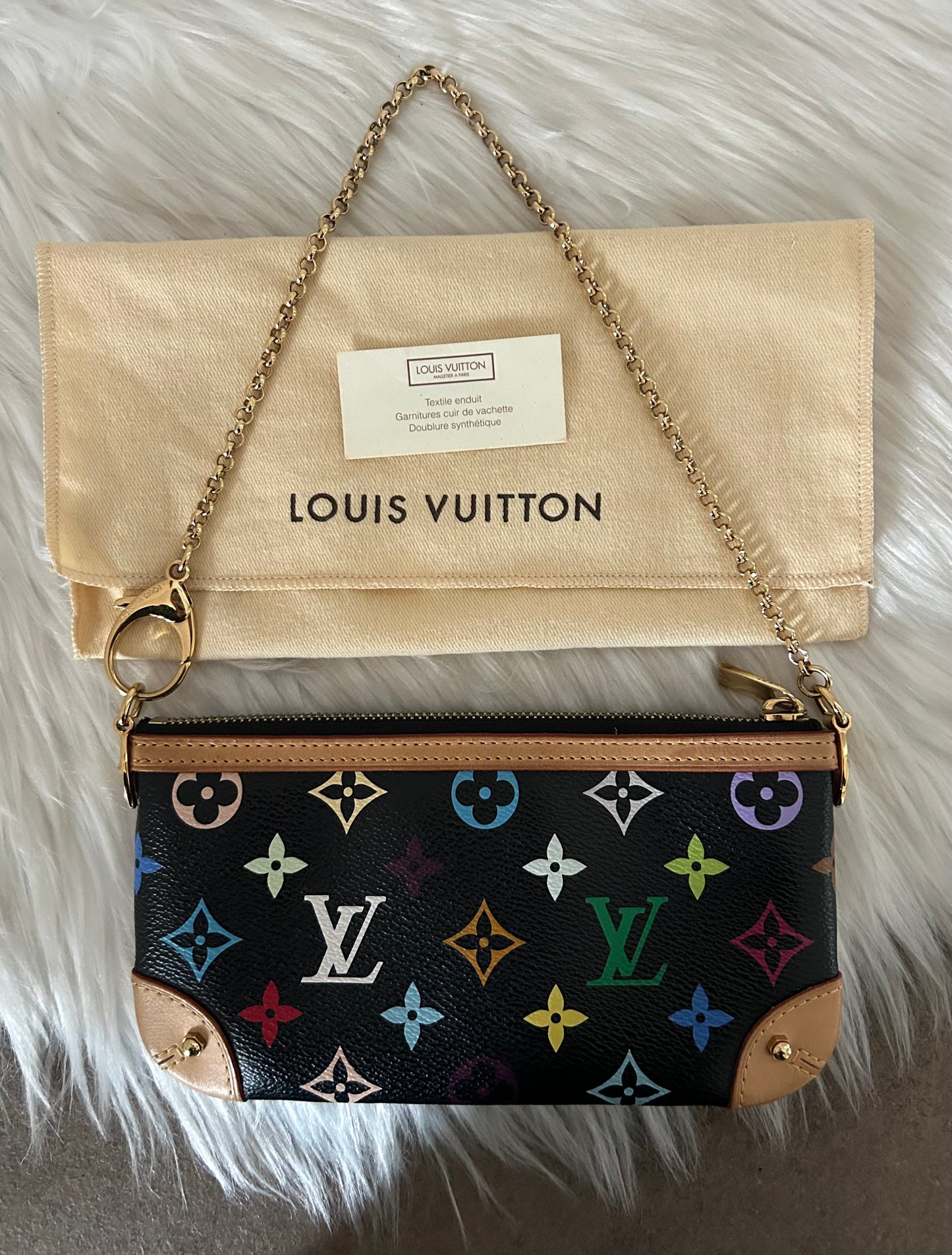 Louis Vuitton x Takashi Murakami pochette vintage