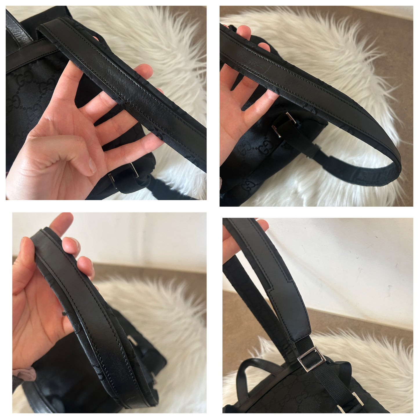 Zainetto Gucci nero in monogram