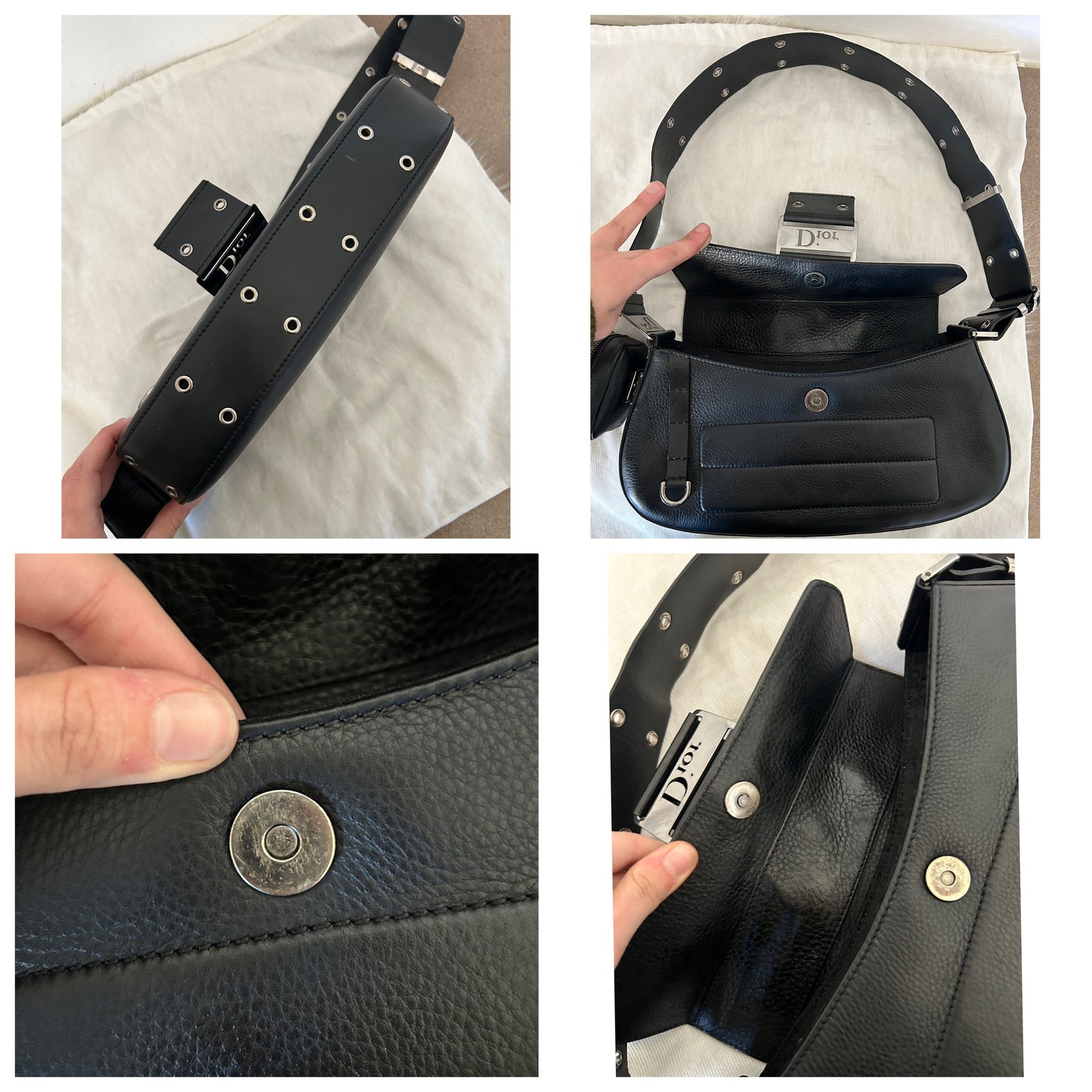 Dior Columbus nera in pelle