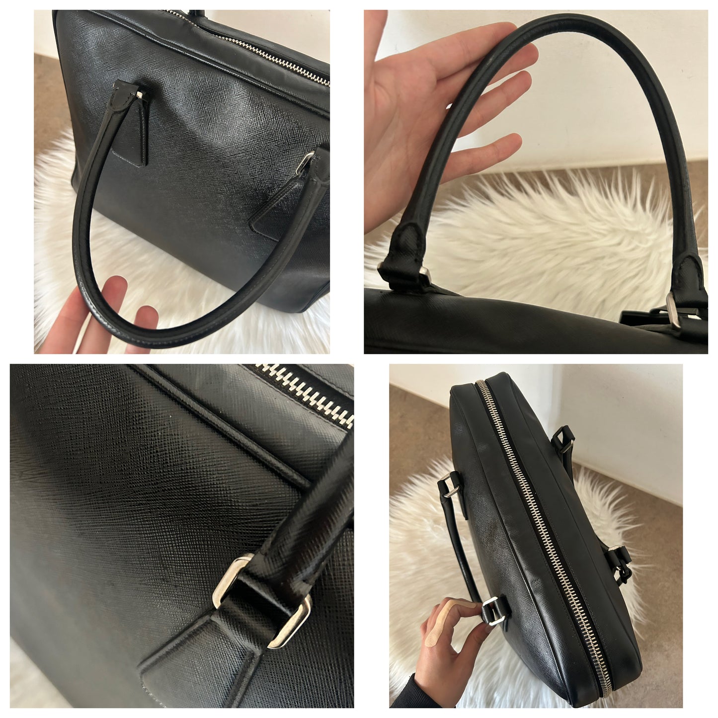 Prada modello Work in pelle nera