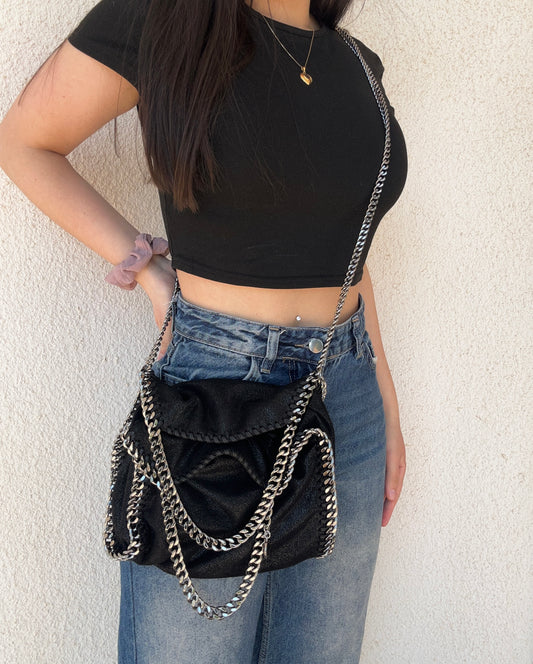 Mini Falabella Stella McCartney a 3 catena nera