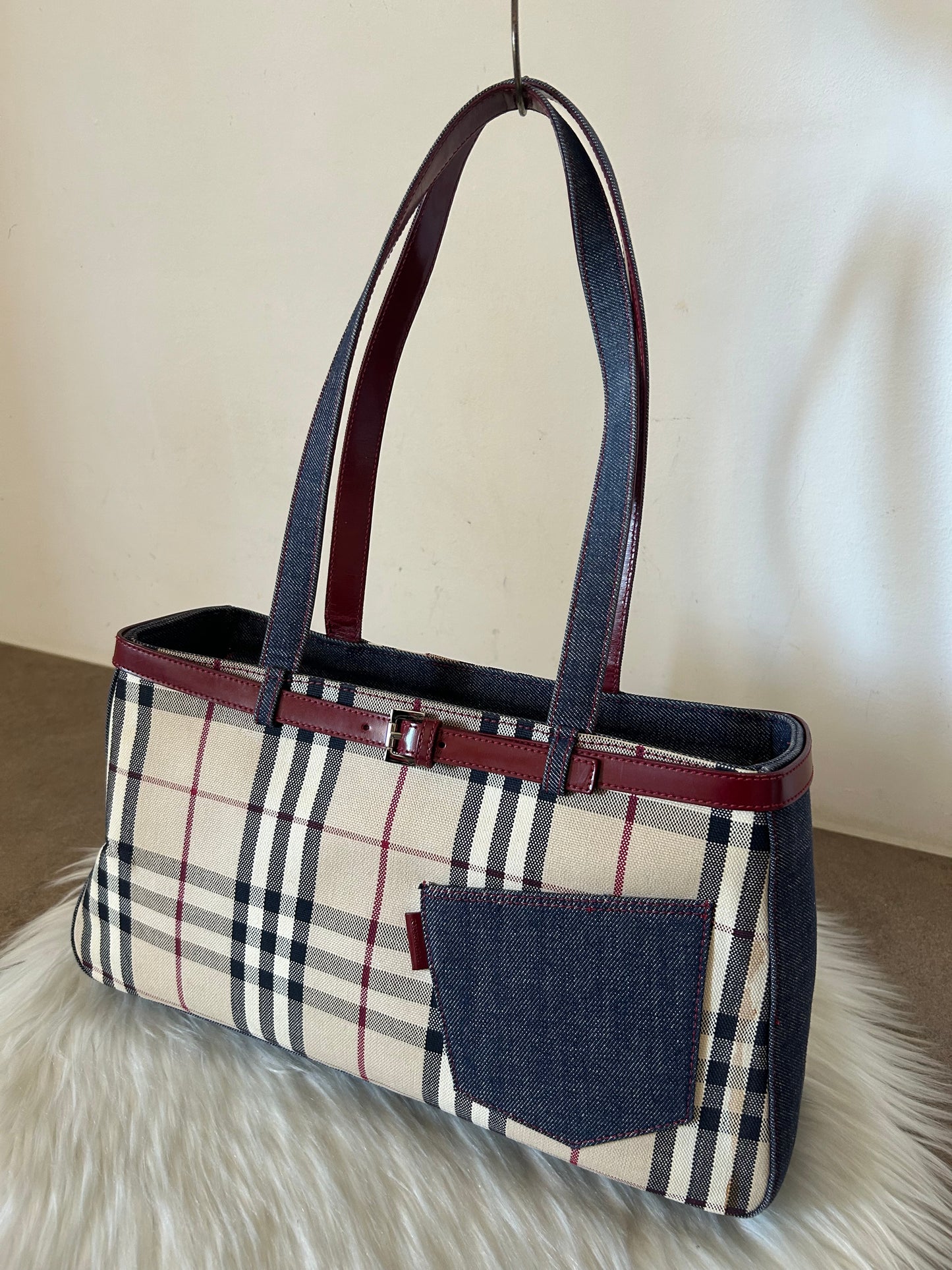 Burberry tote in denim - edizione limitata
