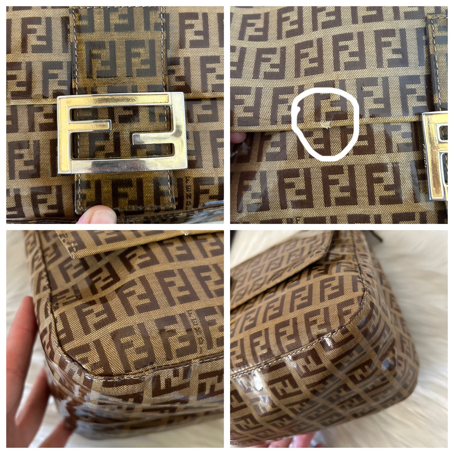 Fendi Mama Baguette monogram zucchino