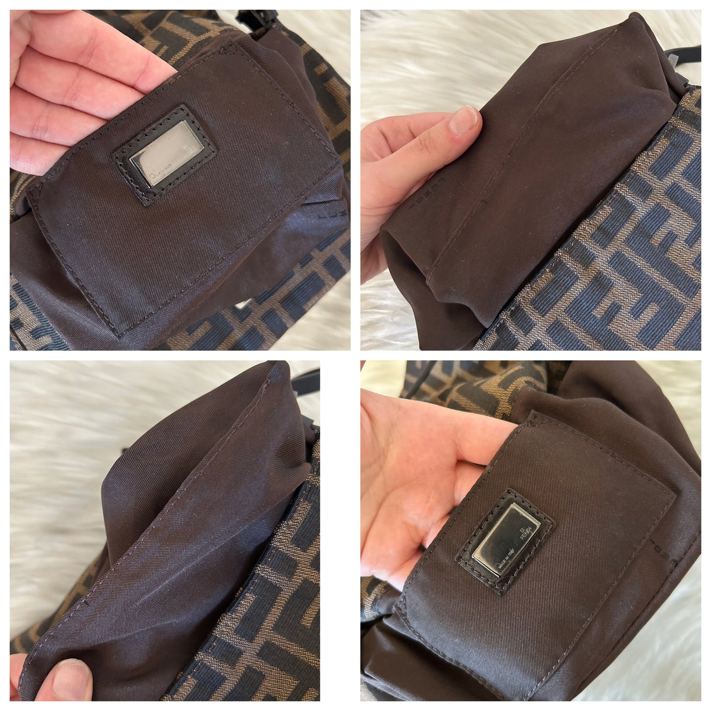 Fendi Mini Mamma Baguette zucca vintage
