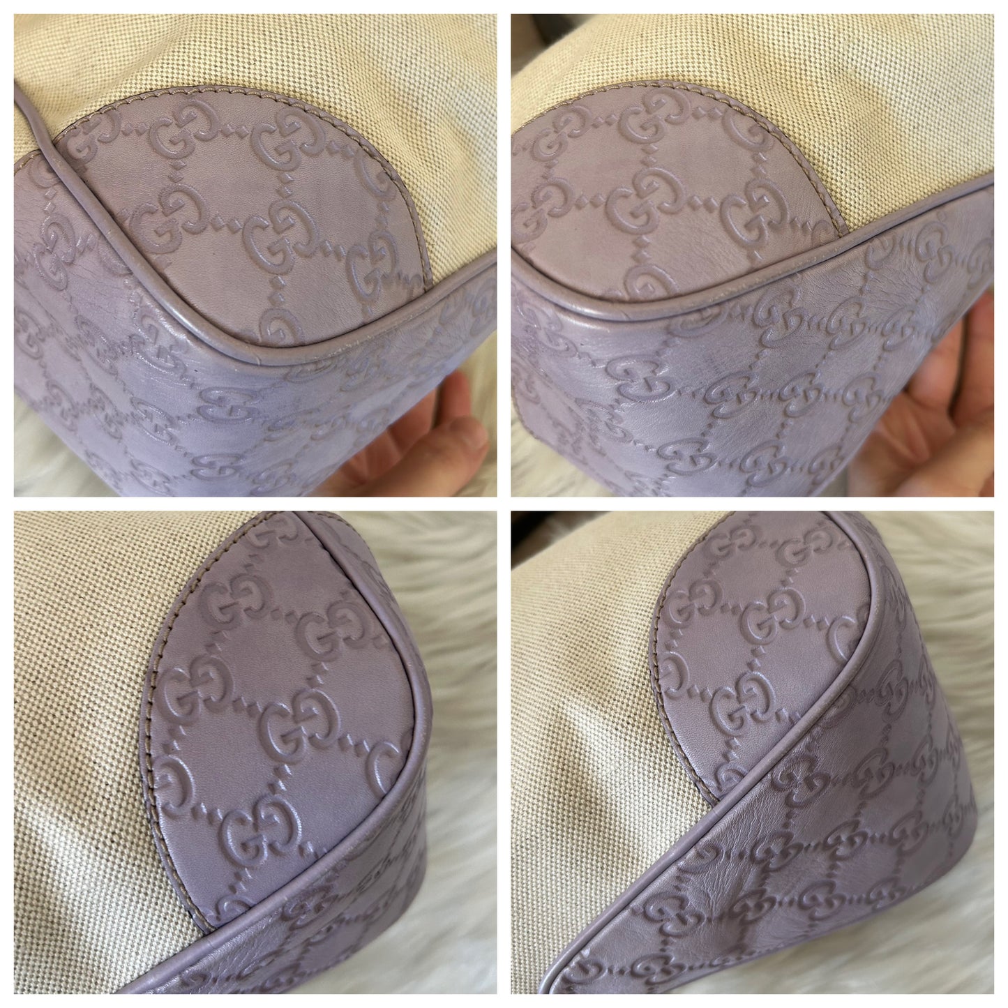 Gucci Colbert beige e lilla