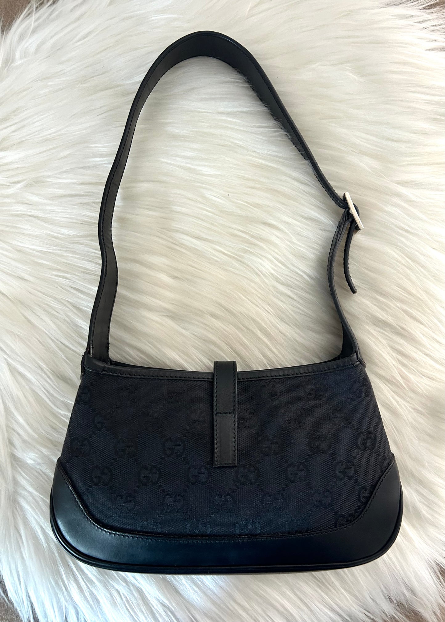 Gucci Jackie vintage mini in monogram nera