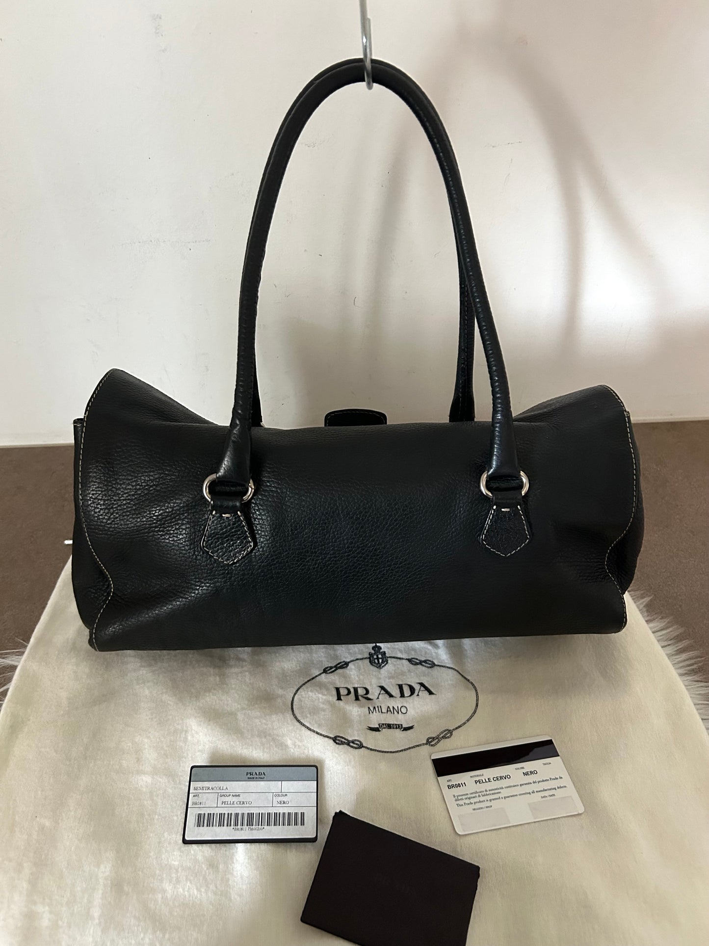 Prada tote in pelle nera