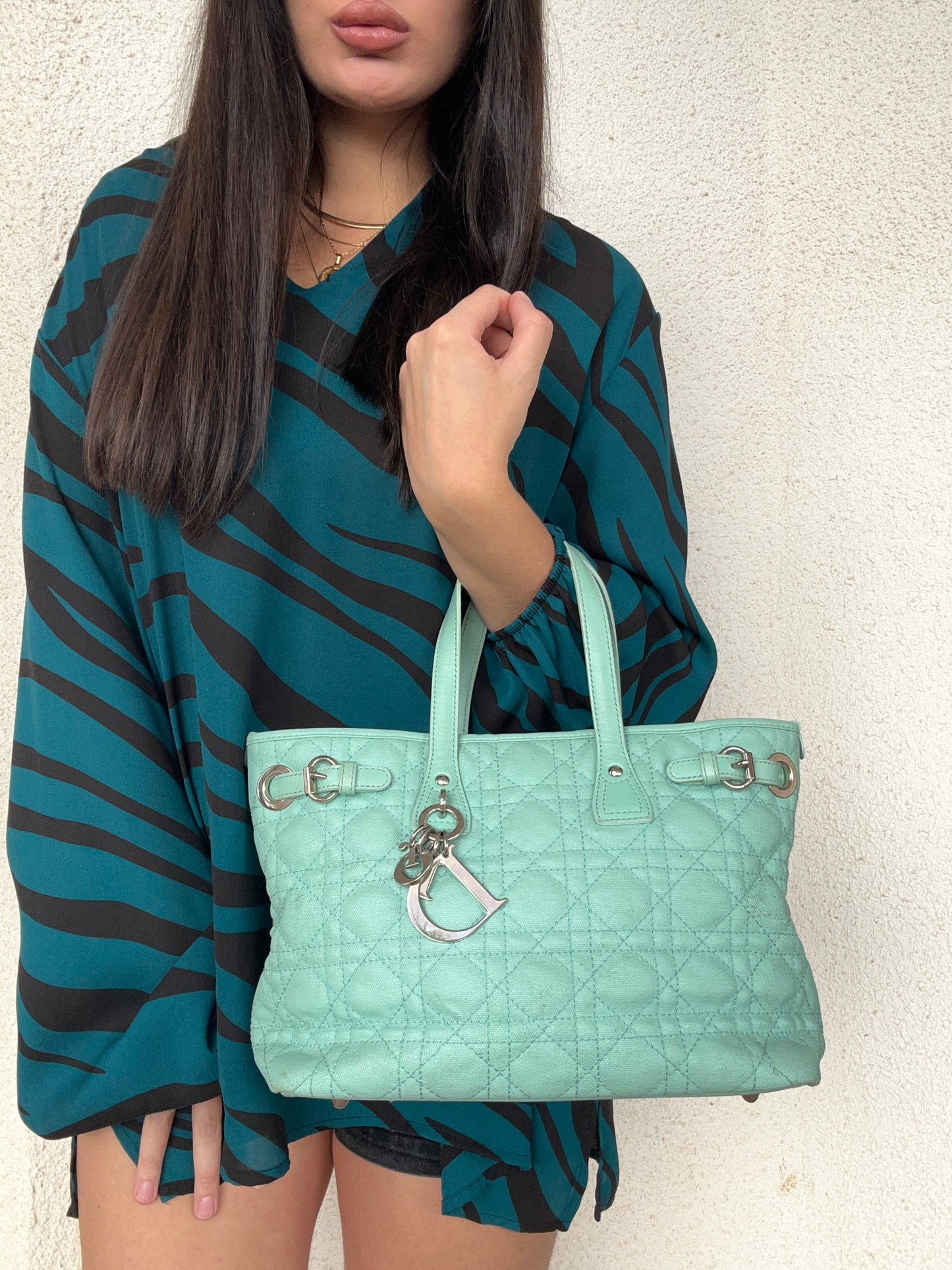 Dior Panorama verde acqua in pelle