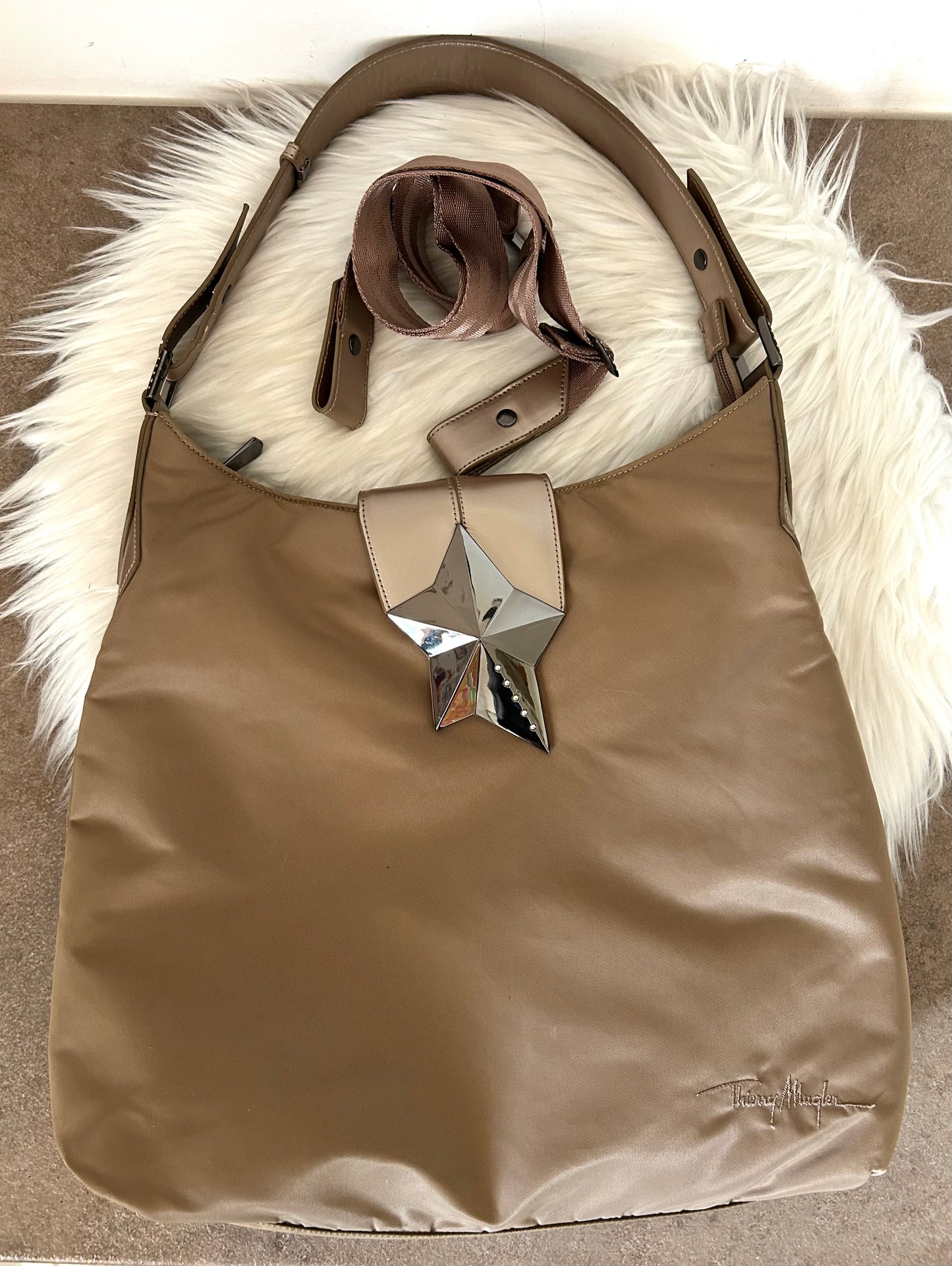 Tote bag Thierry Mugler beige